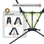 OneTigris Portable Tigerblade Camping Chairs Outdoor Folding Fishing Chair For Trekking BBQ Parties Gardening Beach Indoor Use