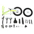 16 Inch Children's Bicycle Carbon Steel Mountain Bike with Auxiliary Wheels & LED Light for 5-8 Years Old,Height Adjustable,60Kg