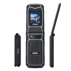 UNIWA X29 GSM Flip Phone 2.8 Inch Double Screen Dual SIM Big Font Big Button For Senior 2000mAh Wireless Radio  Russian Keyboard