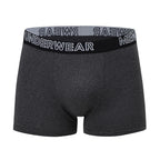 4/10 Piece Men's And Teenagers' Four Season Black Basic Versatile Elastic Waisted Underwear Boxer Shorts Plus Size Sport Shorts