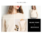 Women Slim O-Neck Pullover Cashmere Wool Blending Sweater Autumn And Winter Long-Sleeved Knit Bottoming Shirt Large Size 2024