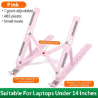 Adjustable Laptop Stand Portable Foldable Notebook Bracket Computer Monitor Holder For Macbook Air iPad Tablets Base Accessories