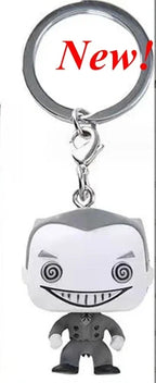 New FUNKO Keychains Disney Demona Princess Bella Ariel Alice Anna Elsa Bell Jack Sally stitch Action Figure Toys Ornaments