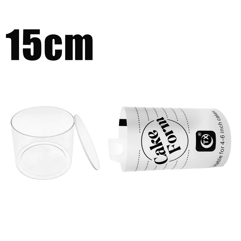 15/20/25cm Adjustable Round Cake Ring Mold Extendable With Scale Mousse Dessert Cake Cream Baking Kitchen Tools Cake Styling Kit