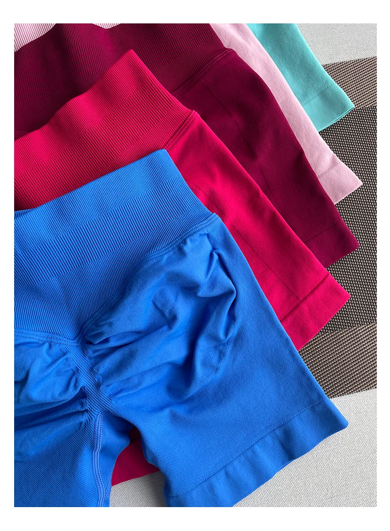 TKITK Shorts Seamless Yoga Pants Women's Fitness Outfits Shark Bite Shorts for Gym Running Cycling Bike Wear Leggings