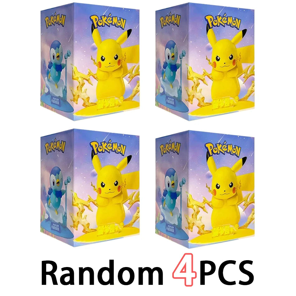 Pokemon Series Blind Box Pikachu Mewtwo Anime Figures Ornaments Dolls Gardevoir Sylveon Model Fans Desktop Car Christmas Gift