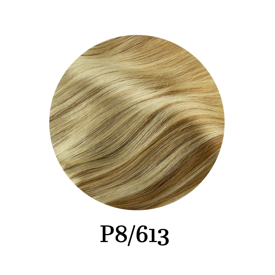 8Pcs Clip In Human Hair Extensions 100% Real Human Hair Clip in Natural Hair Extensions Straight Hair Pieces 14-26Inch Remy Hair