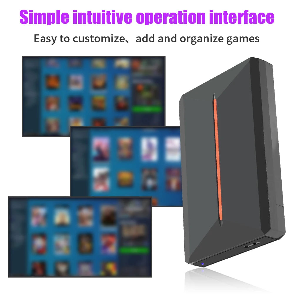 3760+ 3D/AAA Games for PS4/PS3/PS2/Switch/WII/WIIU/N64/DC etc Portable 500GB Launchbox External Gaming Hard Drive for Windows PC