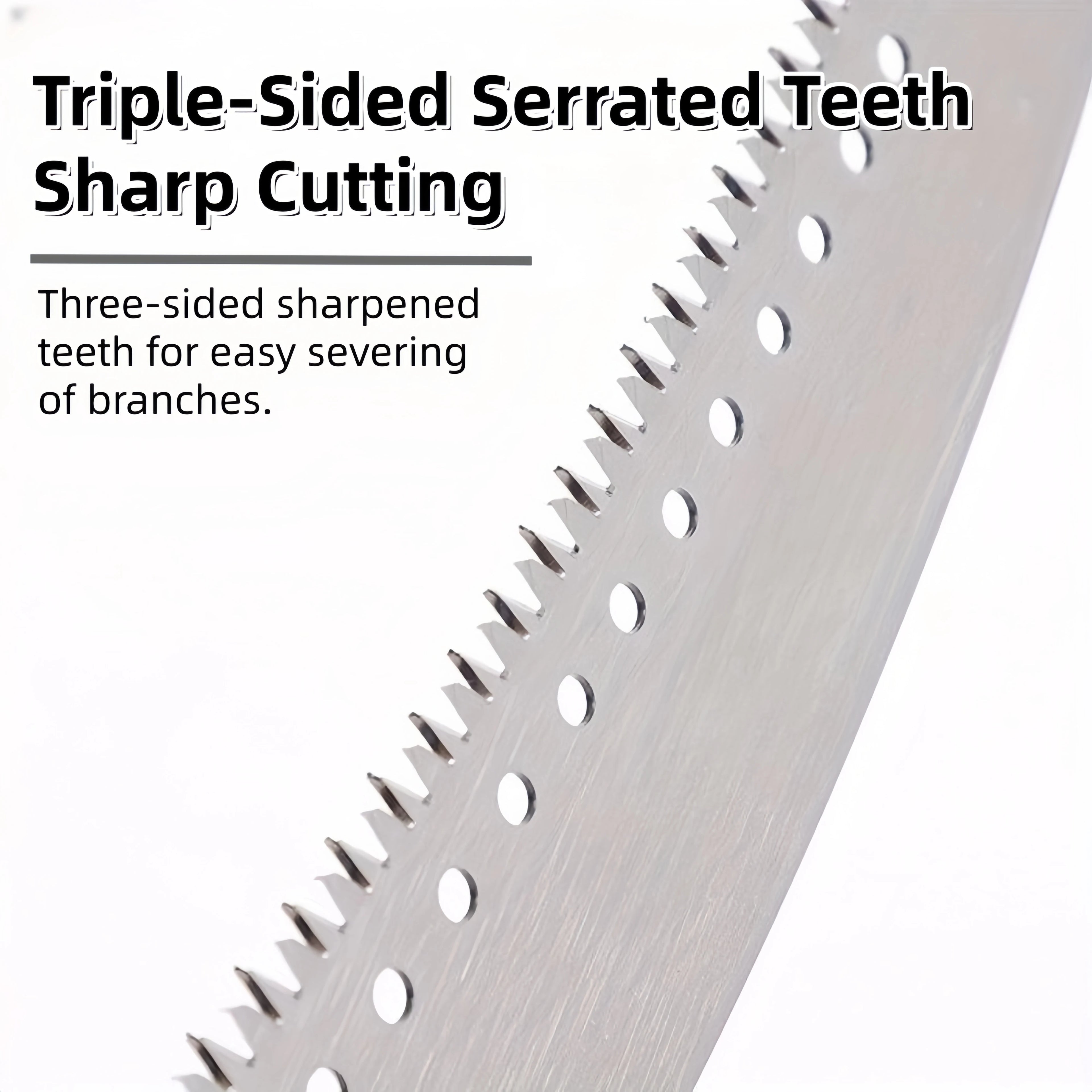 Extended double-hook aerial saw, multi-functional garden pruning saw, telescopic fruit tree pruning saw, garden pruning tool