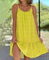 2026 Summer New Cross border Amazon European and American Leisure Style Printed Sleeveless Large Swing Strap Dress
