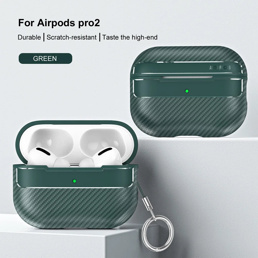 Carbon Fiber Case For AirPods Pro 2023 Wireless Earphone Case For AirPods Pro 2 3 1 Protective Cover For Air Pods Pro 2nd 3rd