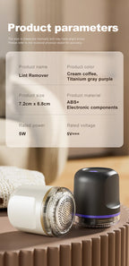 2025 Lint Remover Rechargeable Portable Lint Remover Sweater Pill Remover Fabric Shaver For Clothes Couch Furniture Pilling Fuzz
