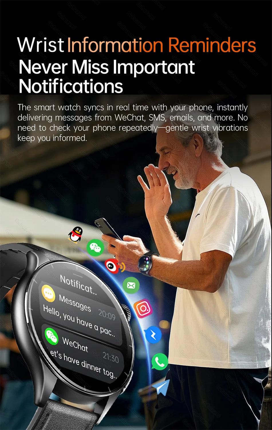 2026 New Smart Watch NFC ECG+PPG Blood oxygen Uric Acid Blood Pressure Sapphire Smartwatch Men For Android iOS Smart watch men