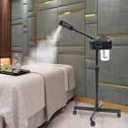Portable Aesthetic Professional Height Adjustable Facial Steamer with LCD Screen and Wheels, Suitable for Beauty Salons and Home