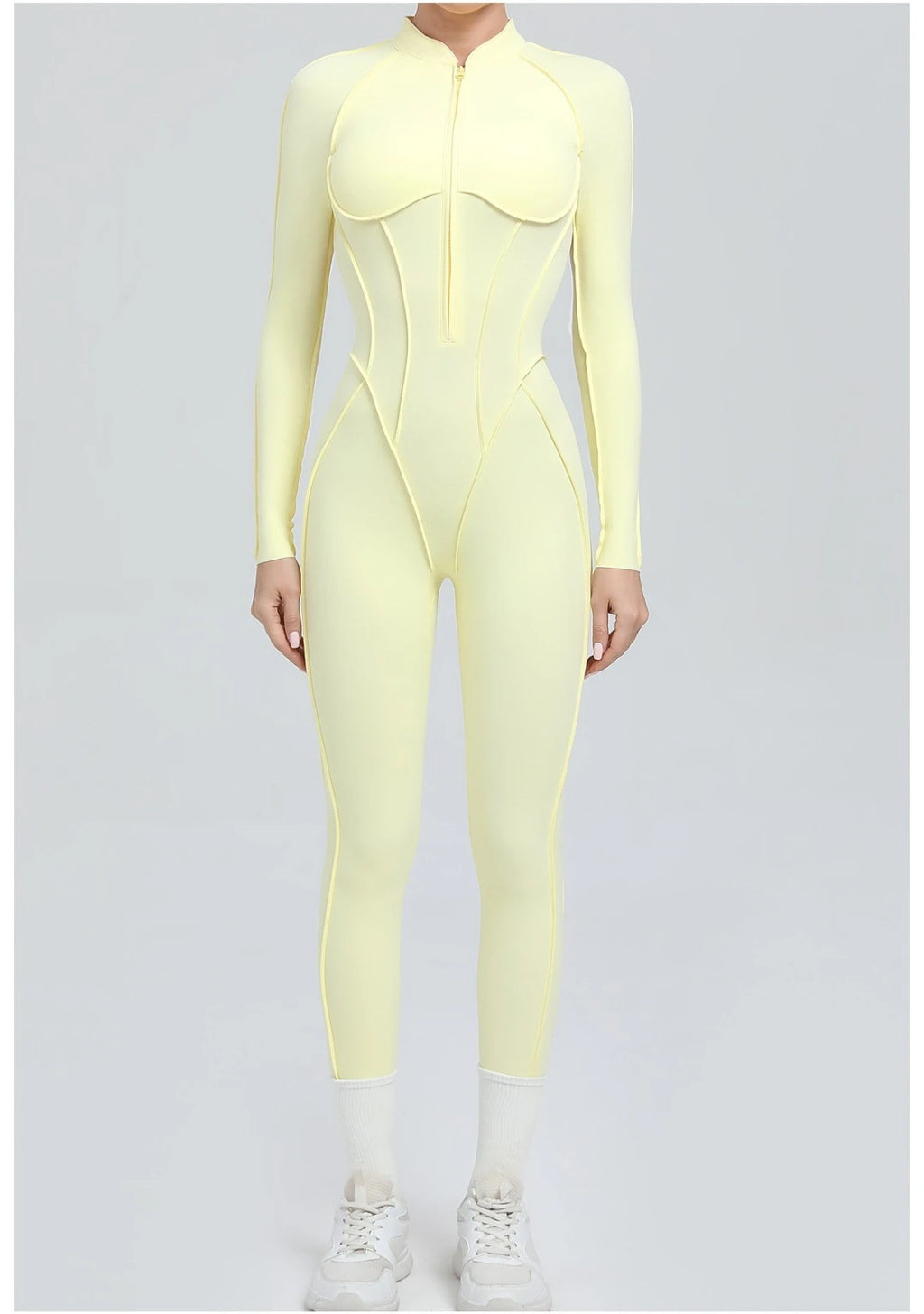 Women's Yoga Jumpsuit Hip Lift Sports Fitness Removable Padding Backless Zipper Leggings One-Piece Running Workout Gym Jumpsuit