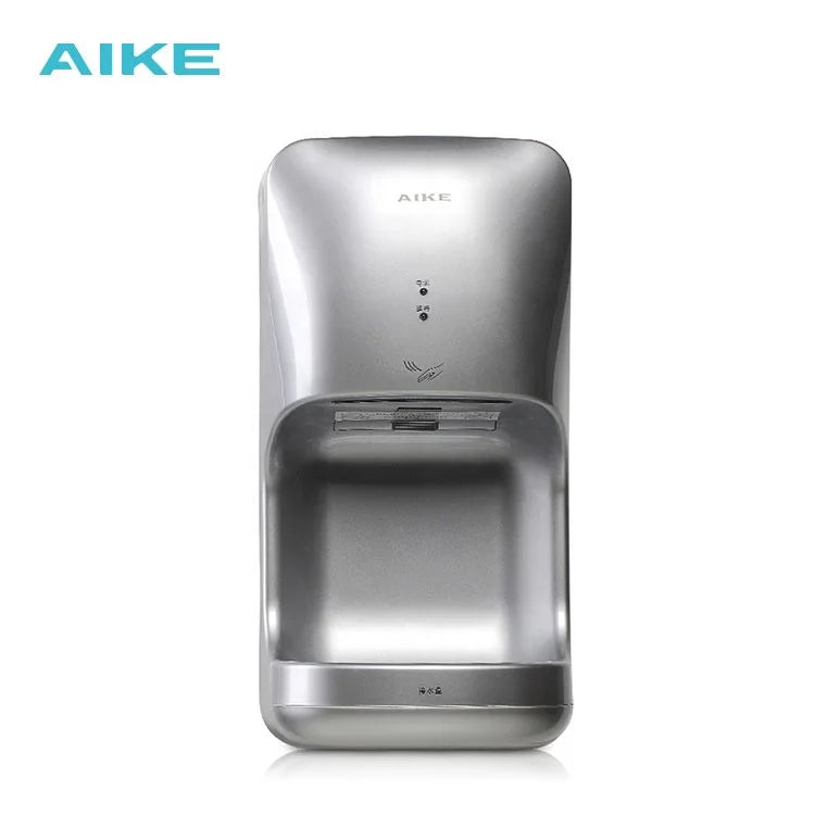 AIKE Automatic Hands Dryer with Drip Tray Wall Mounted High Speed Drying Machine 10-15s Quick Dry Hands Model AK2632 1400-1650W