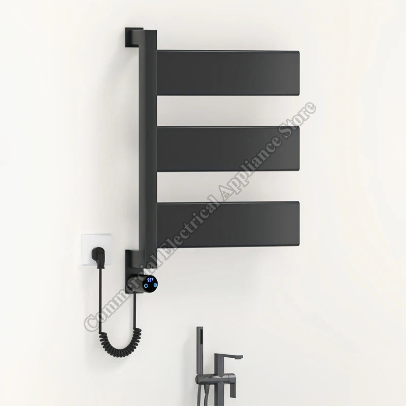 Heated Towel Rack Smart Electric Stainless Steel Temperature Control Bathroom Electric Heated Towel Rail