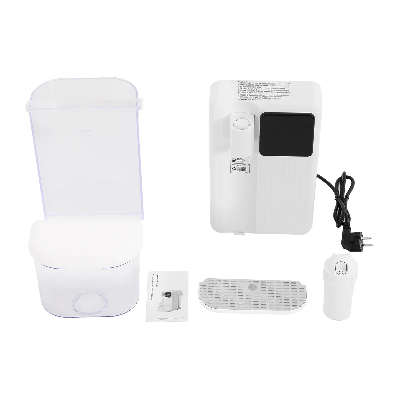 3L White Instant Hot Water Dispenser with LED Display 19*24*29.5cm Fast Heating Water Dispenser Office Desktop Water Dispenser