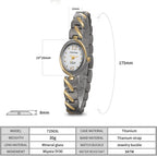 BERNY Titanium Women Watch Quartz Ladies Wristwatch Jewelry Oval Clock Casual Simple Fashion Waterproof Women's Watches