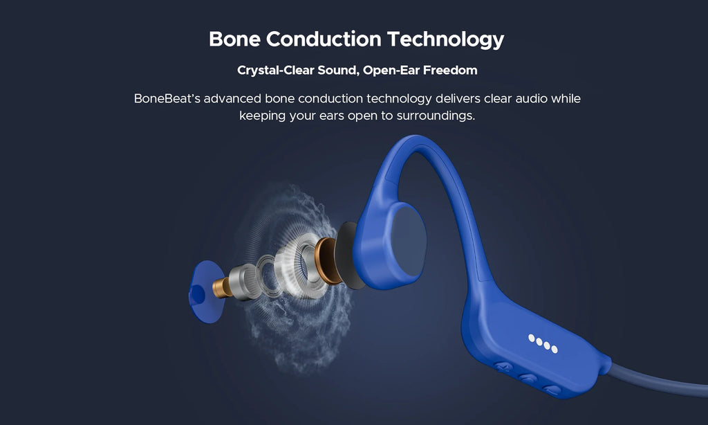 DOOGEE BoneBeat Swim Lite Bone Conduction Sports Headphones Bluetooth 5.4 Wireless Earphone Waterproof Headset For swimming
