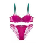 Sexy Lace Bra & Panty Set Minimizer Anti-Sag Full Coverae Adjustable Underwire Big Bust Support Thin Side Support No Spillageg