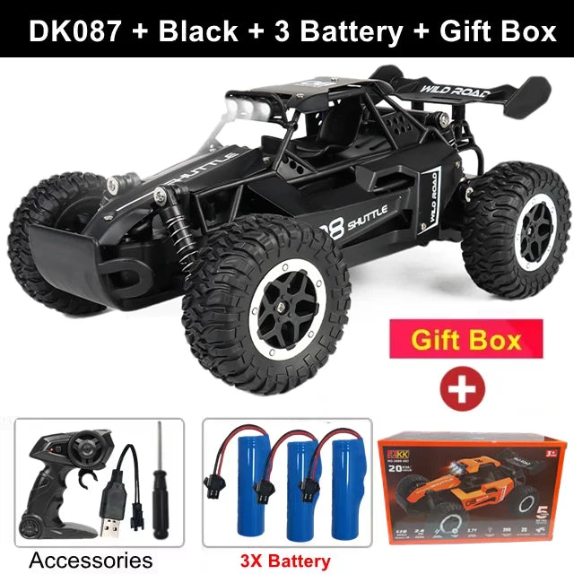 Oike RC Car 1:16 Model With LED Lights Radio Off-road Remote Control Climbing Vehicle Outdoor Cars Drift Race Toys Boys Gifts