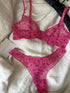 French Ultra Thin Lingerie Set Sexy Lace Floral Prints Bra Fashion Women Underwear Mesh Breathable Intimates Bras and Thong Sets