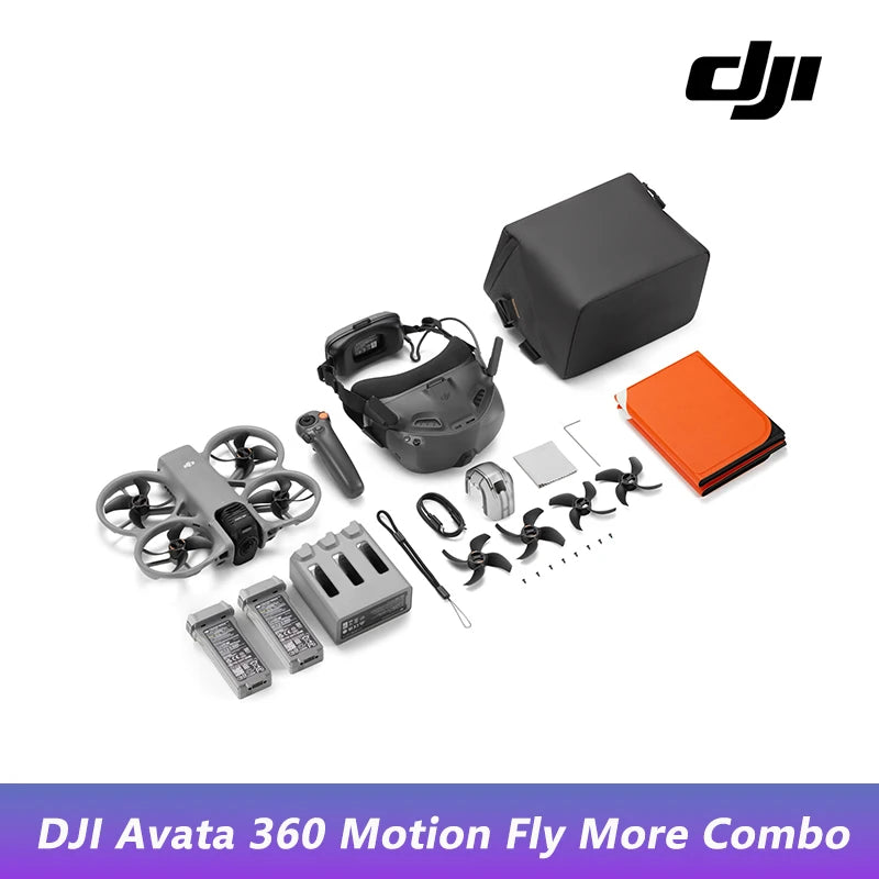 DJI Avata 360 Drone 1-Inch Sensor 8K HDR Panoramic Drone 4K Single Lens Mode 20km Range 4G Enhanced Transmission FPV Quadcopter Avata 360