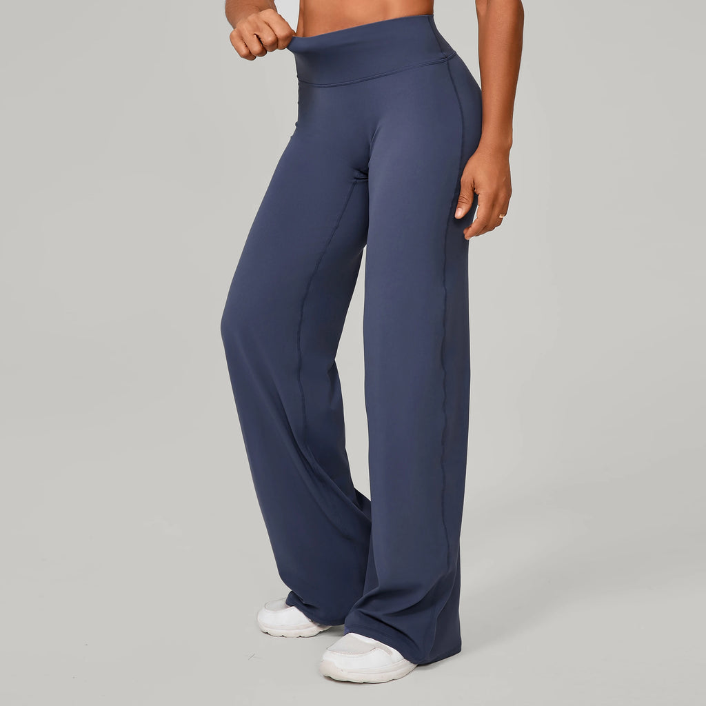 Women Straight Yoga Leg Bottoms Soft Stretchy Fabric Women's Yoga Pants GYM Sweat-Wicking Properties Running Sport Trousers