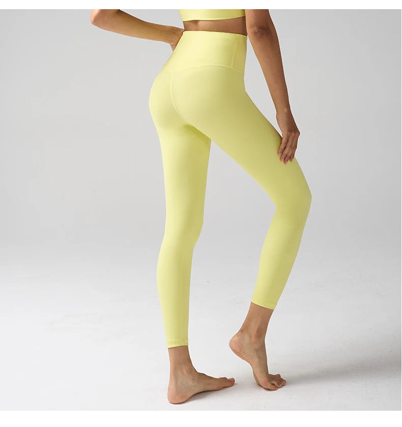 High Waist Naked Feeling Leggings Women Fitness Running Yoga Leggings Pants Energy Gym Tight Leggings Casual Workout Leggings