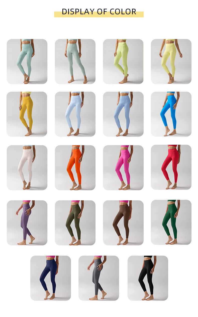 High Waist Naked Feeling Leggings Women Fitness Running Yoga Leggings Pants Energy Gym Tight Leggings Casual Workout Leggings