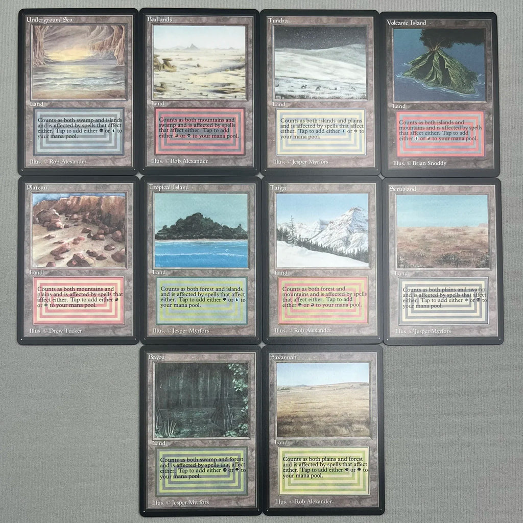 Whole Set TCG Cards for Home Play Proxy magical power9 beta fetch lands VMA dual  shock land The One Ring gathering Sol Ring