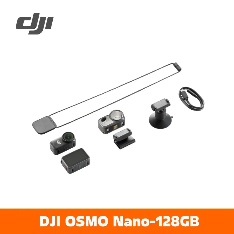 DJI Osmo Nano Bundle Standard 128G / 64GB small Camera Vlog 4K/60fps & 60° Wide FOV All-New 1/1.3 "sense Dual DJI Microphones