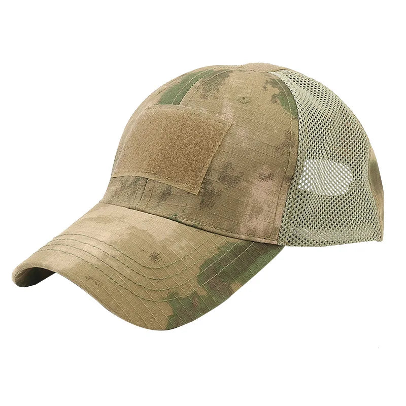 Outdoor Hunting Cap for Men Breathable Camouflage Tactical Army Fishing Camping Hiking Hat Camo Baseball Cap Running Sports Caps