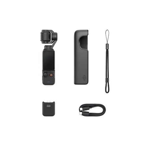 (Pre-activated) DJI Osmo Pocket 3 Camera, 1" CMOS, 4K/120fps, 3-Axis Gimbal, 2" Rotating Touchscreen