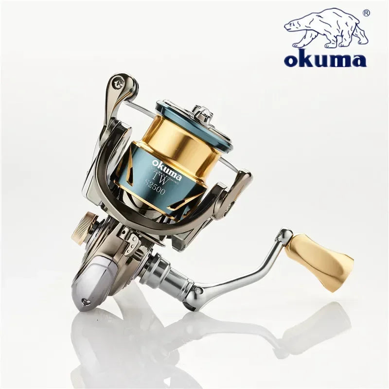 Okuma All Metal Fishing Reel Shallow Line Cup 15KG Anti Seawater Corrosion Rotating Reel 1000-5000