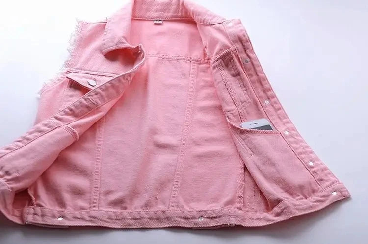 Fashion Denim Vest Women's Cropped Spring Summer Sleeveless Tops Short Jackets Waistcoat Top Outerwear Jean Cowboy Female