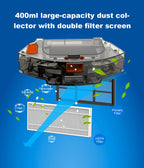 Liectroux / LILIN X6 Robot Vacuum Cleaner,Laser System,Wet Dry Mopping,6500Pa, Multi-Floor Map,Zone Cleaning,APP Restricted Area