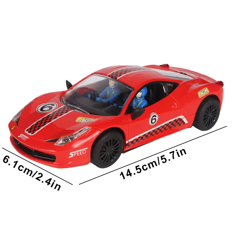 Analog Slot Car 1 32 Scale Racing Police Toy For Children Electric Race Track