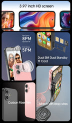 UNIWA Q333 4G 3.58 Inch Mini HD Smartphone 3GB RAM 64GB ROM 2000mAh Mobile Phones BT 5.0 Google Play Store Face ID Small Phone