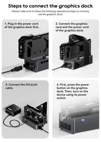 AOOSTAR AG02 eGPU Dock with Oculink & USB4 Port, 100W Reverse Charging, Built-in 800W Power Supply, Supports TGX Interface Hot-s