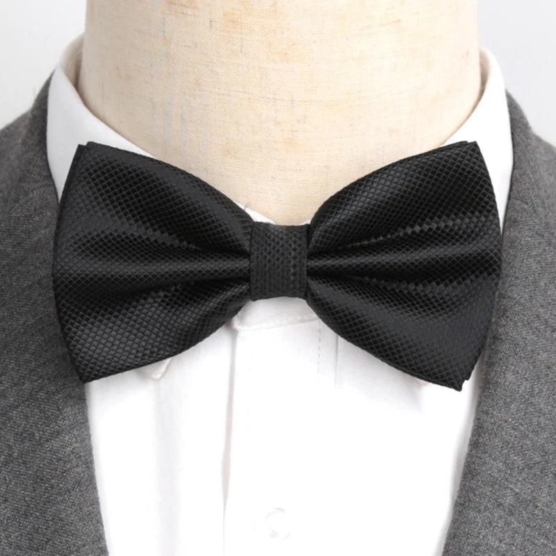 1PCS Bow Ties Butterfly Party Wedding Men Tie Black Adjustable Bowknot Bowtie Classic Butterfly Adult Accessories Business Gift