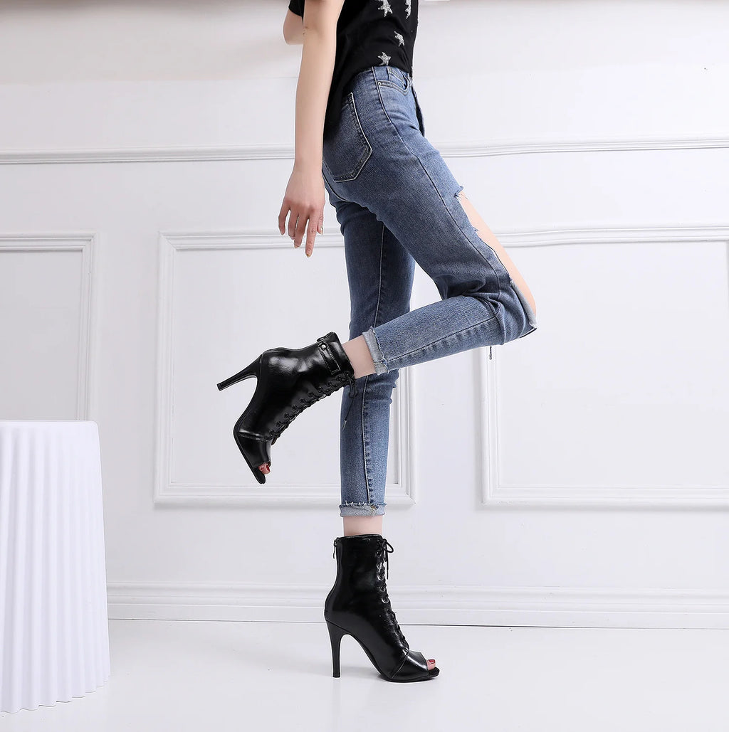 Women's 2020 Brand Party Boots Women's Sexy stilettos High Heels Footwear Women Latin dance heels shoes Latin 2020 For Ballroom