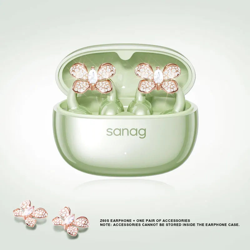 Sanag Z60S Ear Clip on OWS Earphones HiFi Sound Open Ear Earbud Audífonos Bluetooth Wireless Headphones Flash-sale Headsed