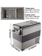 VEVOR 15L-55L portable small refrigerator car refrigerator car truck mini cooler, suitable for driving, traveling, and home use