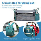 3 In 1 Diaper Bag Backpack Foldable Baby Bed Waterproof Travel Bag with USB Charge Diaper Bag Backpack with Changing Bed 3 types