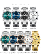 POEDAGAR Luxury Men's Watches Waterproof Luminous Date Week Men Watch Stainless Steel Casual Fashion Quartz Man Wristwatch Reloj