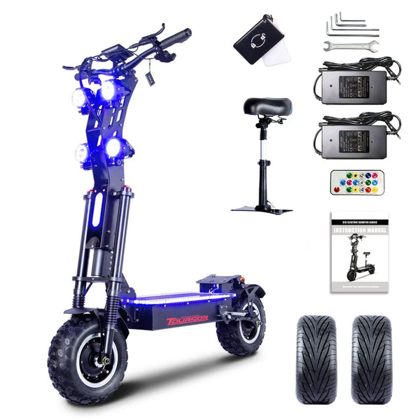 Toursor X14 Electric Scooter 10000W 14 Inch 72V Off-Road Adult Foldable Scooter New EU Express Duty Free 2025