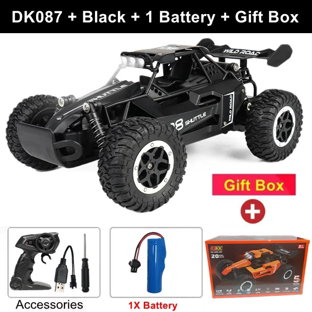 Oike RC Car 1:16 Model With LED Lights Radio Off-road Remote Control Climbing Vehicle Outdoor Cars Drift Race Toys Boys Gifts