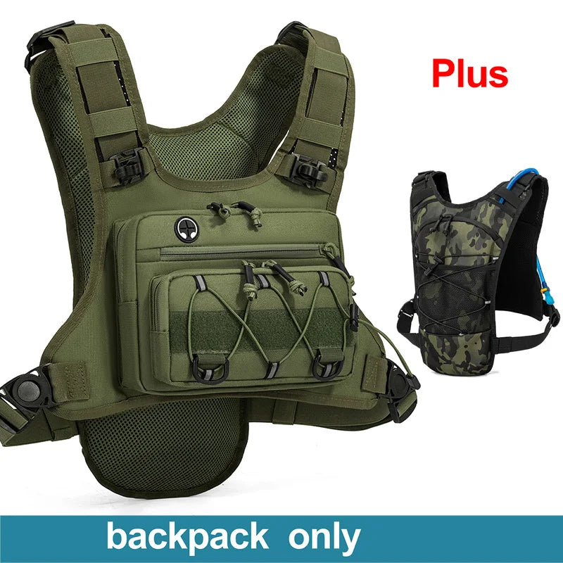 Running Chest Pack Hydration Vest For Cycling Hiking Bicycle Race Marathon Bag Men Women Sports Tactical Pouch Camping Backpack